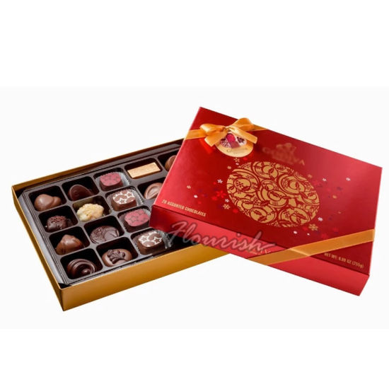 Customized Art Paper Chocolate Gift Packaging Box with Tray Insert