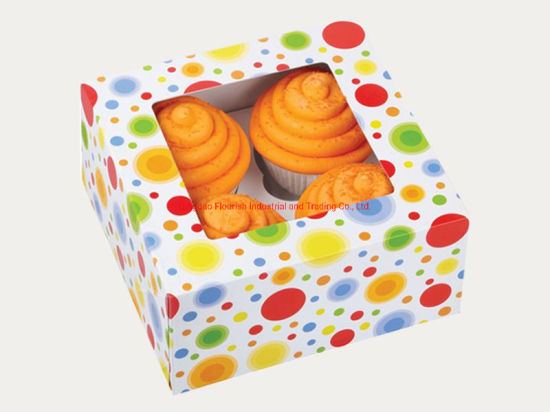 White Cardboard Cookie Display Paper Box