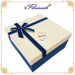 Premium Blue Color Shirt Belt Birthday Gift Packaging Box for Boyfriend