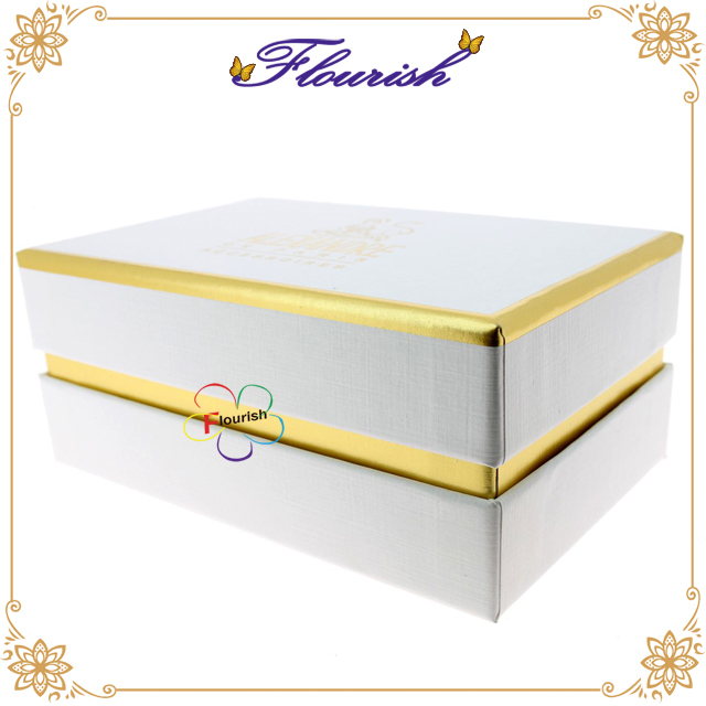 Fancy Gold Stamping Strong Cardboard Procelain Packaging Paper Box
