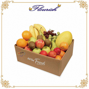 Brown Color Corrugated Paper Box for Fruit Packaging