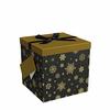 Hot Foil Large Size Seasonal Festival Chocolate Cake Surprise Gift Packaging Paper Box 