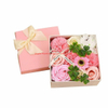 Diamond Shaped Heart Shaped Cardboard Romantic Flower Bouquet Gift Packaging Paper Box for Wedding