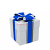 Large Rigid Cardboard Polk Dot Favor Birthday Party Gift Packaging Box