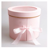 White Round Tube Shape Rose Flower Gift Packaging Box 