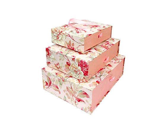 Romantic Green Florist Favor Printing Wedding Gift Nesting Box 