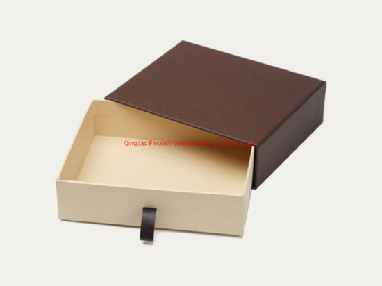 OEM Logo Printed Gray Sliding Watch Gift Box