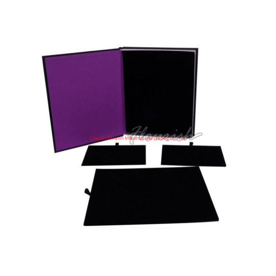 Purple Cardboard Cosmetic Gift Packaging Box with Insert