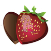 Gold Decorated Red Heart Shaped Candy Box