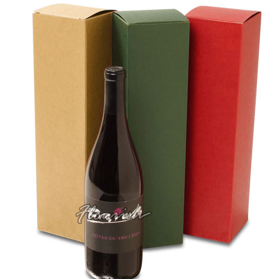 Eco-friendly Kraft Paper Wine Beverage Drinks Box