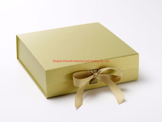 Sweet Pink Color Rigid Cardboard Baby Girl Birthday Shower Party Surprise Gift Packaging Box