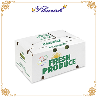 White Color Strong Corrugated Carton Box for Fruits Packaging