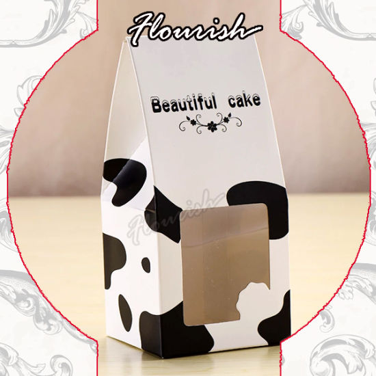 Golden Dot Printing Party Favor Tall Cake Box