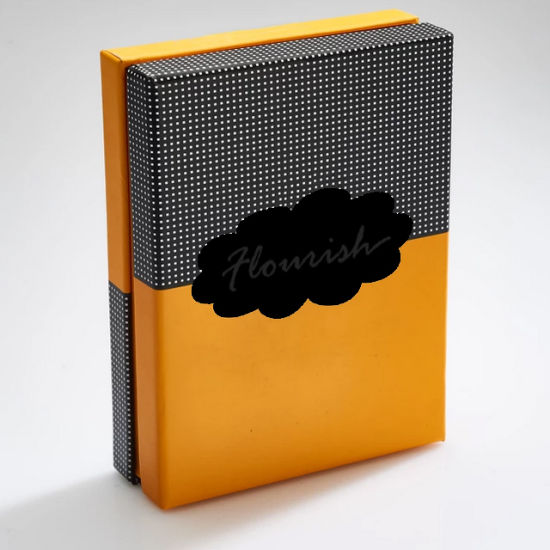 Men's Socks Storage Yellow Box