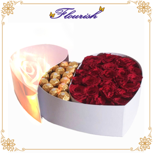 Especially Made for You Heart Shaped Wedding Give-away Chocolate Flower Gift Box
