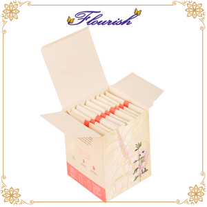 Custom White Coated Paper Sanitary Napkin Storage Box