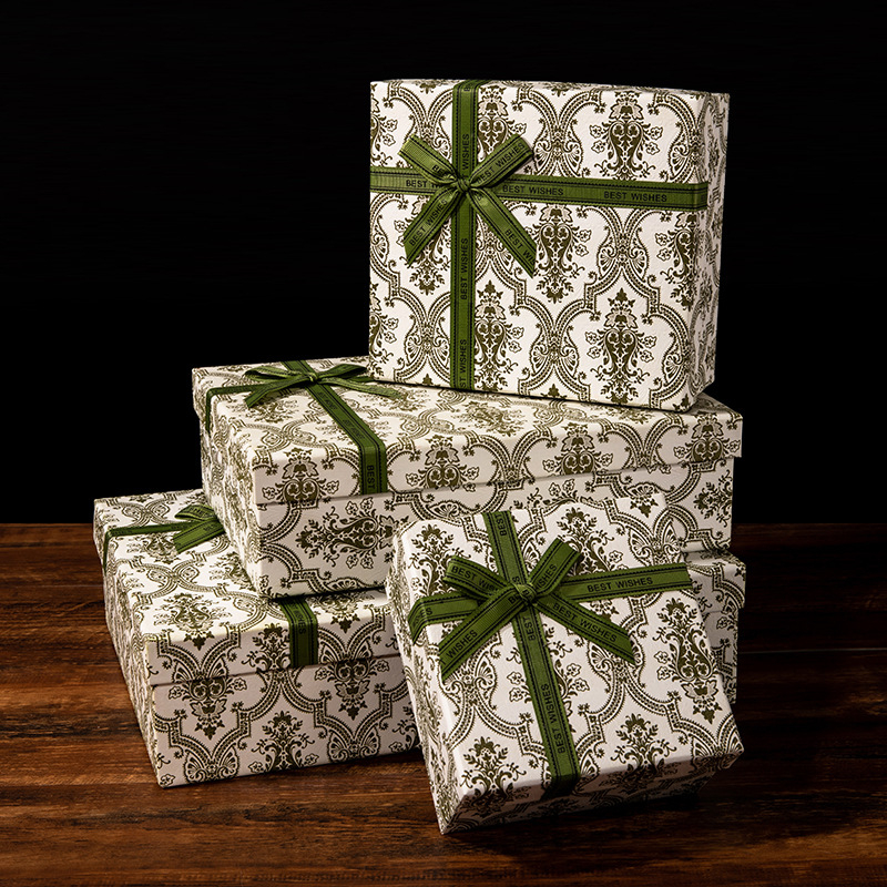 Rigid Cardboard Lid And Base Carton Gift Box For Packaging Cosmetic Perfume Garments Shoes