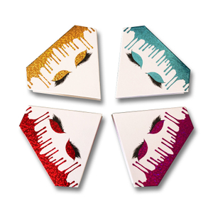 Diamond Shaped Paper Packaging Box For False Eyelashes