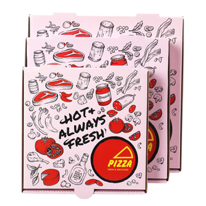 China Manufacturer Wholesale Recyclable Corrugated Cardboard Paper Packaging Pizza Box