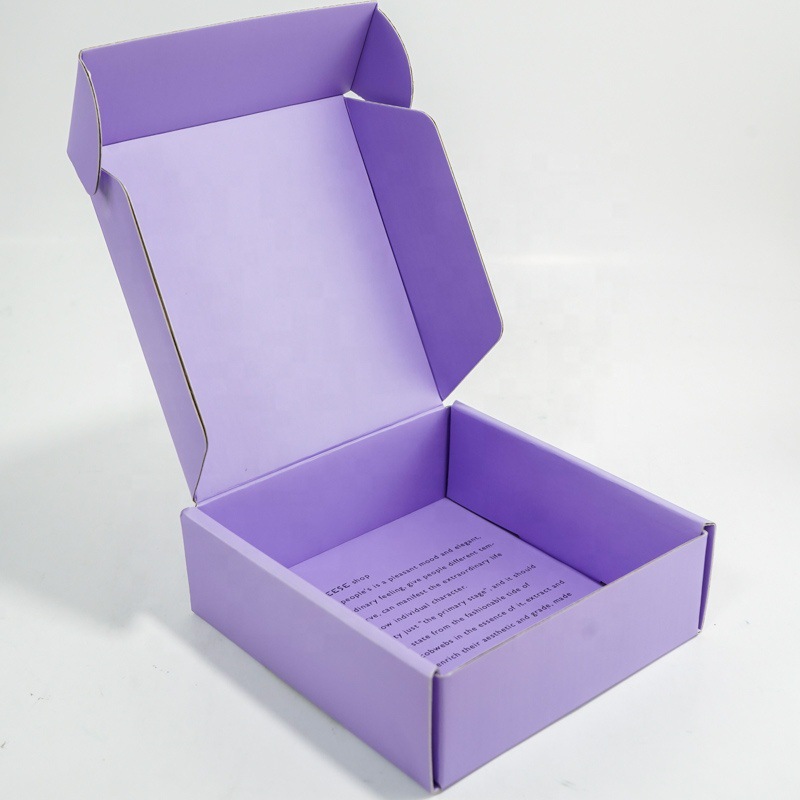 Macaron Color Style Recyclable Custom Logo Printed Cardboard Corrugated E-Commerce Business Packaging Mailing Boxes