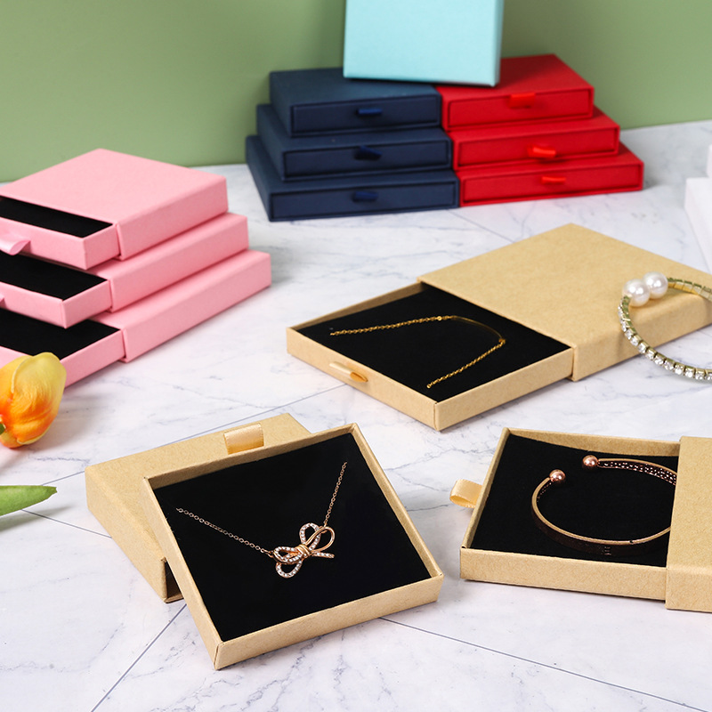 China Manufacturer Wholesale Custom Logo Printing Drawer Box For Packing Jewelry