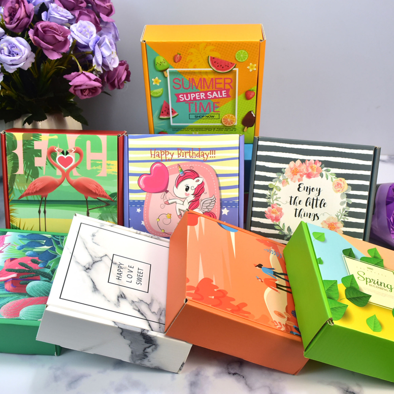 Custom Logo Printing Corrugated Cardboard Paper Packaging Shipping Boxes
