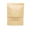 China Manufacturer Wholesale Kraft/Brown Paper Packaging Sealed Bags,Custom Stand Up/Flat Bottom Paper Pouch