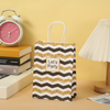 Wholesale Custom Logo Silver Stamping Fashion Shopping Wrapping Coated Paper Gift Shopping Packaging Bag with Handle Rope for Festival