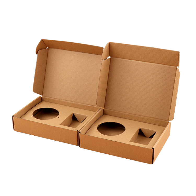 Kraft Paper Cardboard Packaging Mailer Carton Box With Insert
