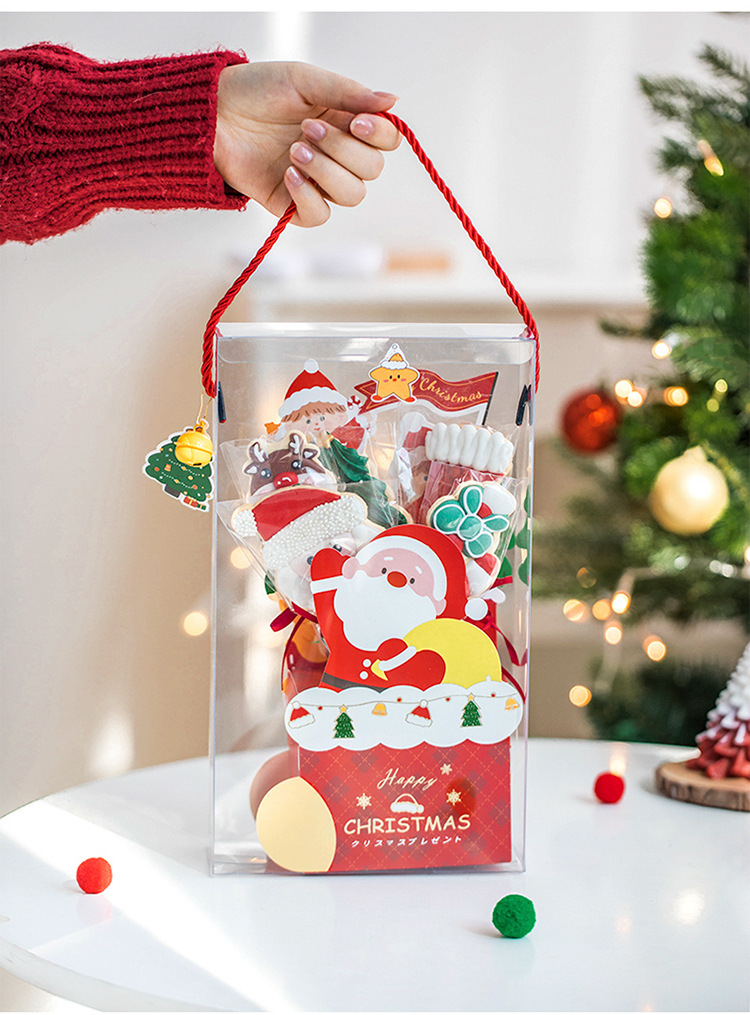 2025 New Year Christmas Decor Personalized Paper Packing Package Box Set Children's Chocolate Lollipop Candy Food Gift for Birthday Celebrations Parties