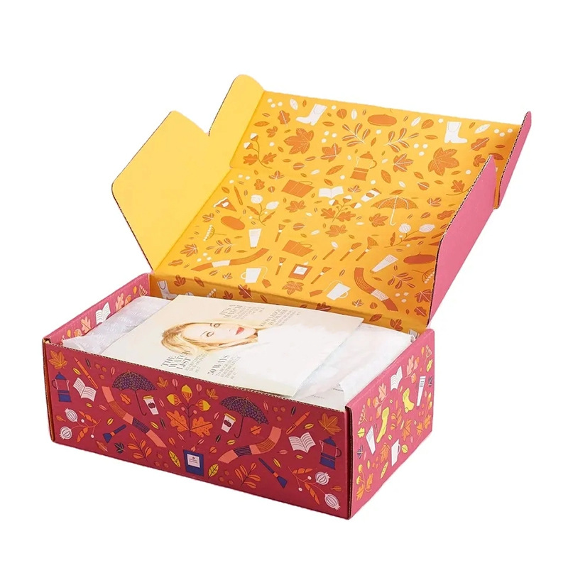 Manufacture Wholesale Corrugated Packaging Easy Folding Collapsible Custom Color Mailer Kraft Biodegradable Paper Cardboard Carton Shipping Gift Box with Logo