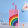 Christmas Gift Kraft Paper Packaging Bags,Twisted Handle Bags
