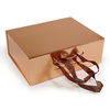 Ribbon Handle Folding Carton Box,Cardboard Paper Packaging Gift Box