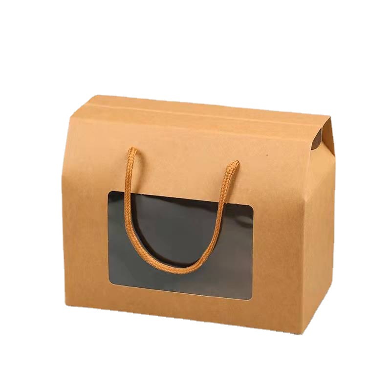 China Manufacturer Wholesale Eco-friendly Recyclable Kraft Paper Box WIth Window