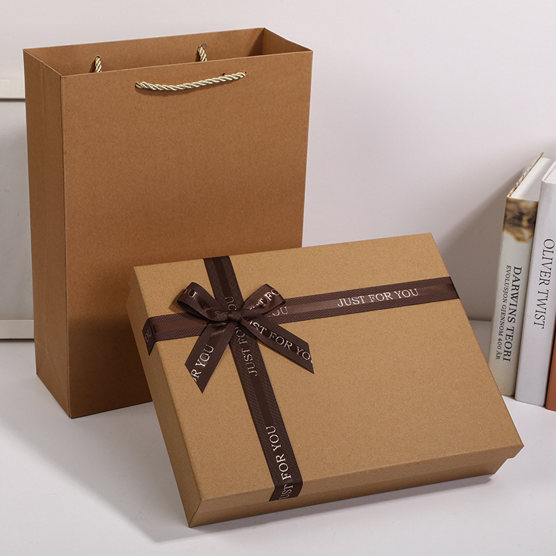 Eco-friendly Sustainable Kraft Paper Packaging Gift Carton Box