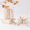Ribbon Closure Book Type Paper Boxes For Packaging Gift