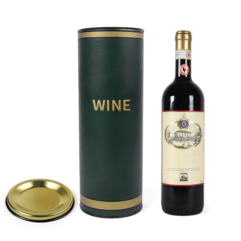 Product Introduction of Elegant Wine Packaging Tube with Metal Lid