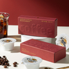 Custom Design Logo Premium Printed Tea Juice Coffee Capsule Boxes Packaging Paper Instant Coffee Paper White Card Gift Box with Insert for Wedding Favor