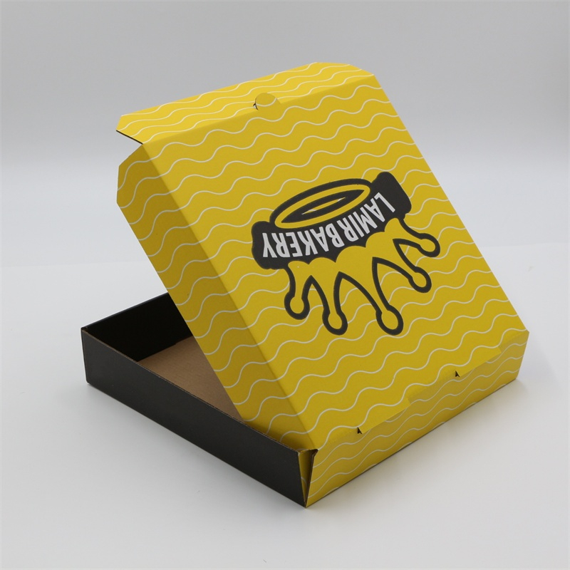 Custom Printed Kraft Corrugated Cardboard Paper Biodegradable Disposable Take Away Fast Food Pizza Bakery Dessert Cake Lunch Packing Packaging Box with Window