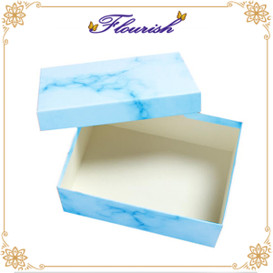 Fancy Art Paper Marble Favor Wedding Gift Give-away Box