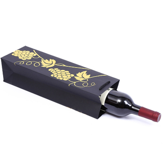 China Wholesale Wine Paper Packaging Bags With Custom Logo