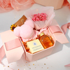 Ribbon Closure Foldable Cardboard Paper Packaging Gift Carton Box