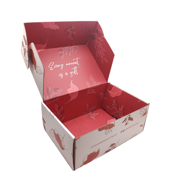 Complex Printing Pattern Recyclable Custom Logo Printed Cardboard Corrugated E-Commerce Business Packaging Mailing Boxes