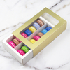  China Wholesale White Cardboard Paper Packaging Macaroon Box