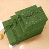 Green Color Lid And Base Carton Gift Box For Packaging Cosmetic Perfume Garments Shoes