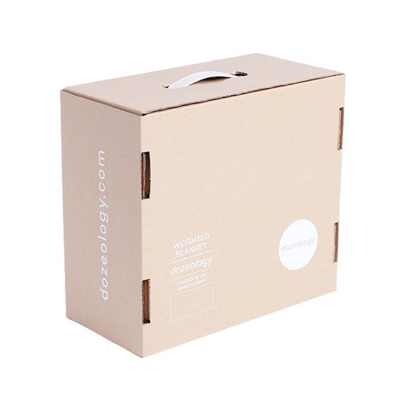 Sturdy Durable Recycled Corrugated Cardboard Paper Packing Box With Plastic Handle,Custom Logo Printing Paper Packaging Carton Boxes