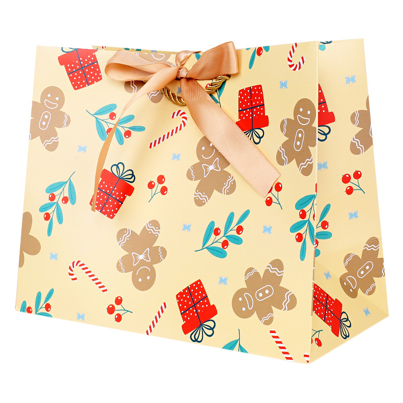  China Wholesales Ribbon Closure Paper Packaging Gift Bag,Luxury Shopping Bags