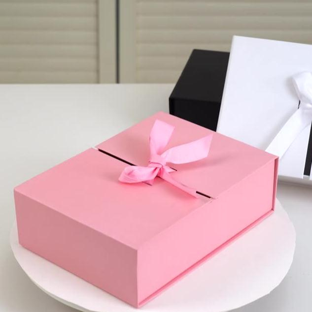 Ribbon Closure Cardboard Packing Carton Box,Luxury Paper Packaging Gift Box