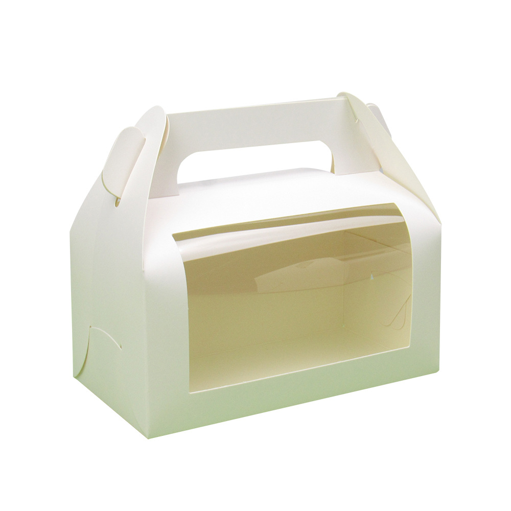 White Paper Packaging Box For Cakes And Bread