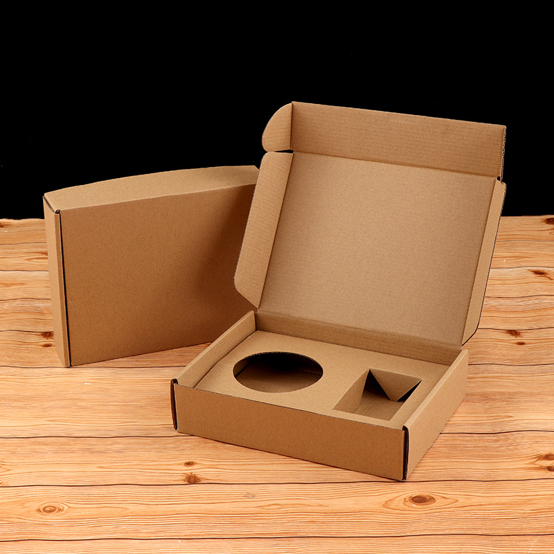 Kraft Paper Cardboard Packaging Mailer Carton Box With Insert